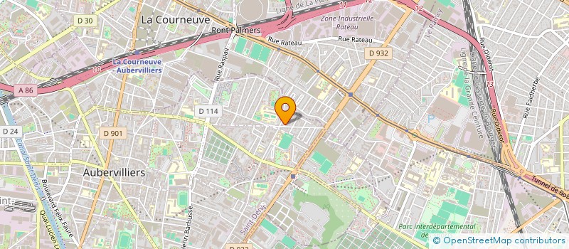 localisation de l'entreprise ATHIS  AUBERVILLIERS