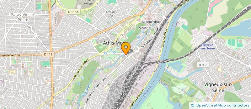 localisation de l'entreprise ATHIS CONTROLE TECHNIQUE à ATHIS-MONS