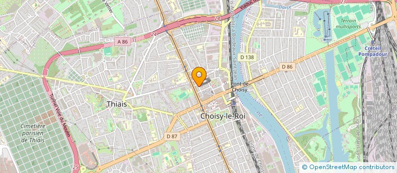 localisation de l'entreprise ATHIS-FRET à CHOISY-LE-ROI