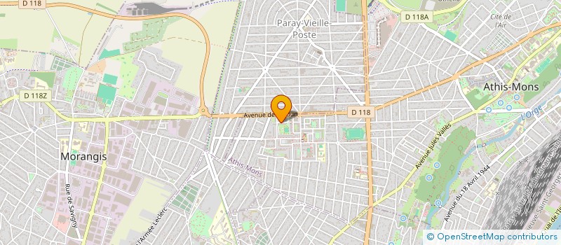 localisation de l'entreprise ATHIS JUDO CLUB à ATHIS-MONS
