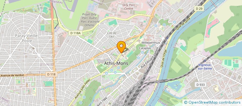 localisation de l'entreprise ATHIS-MONS LMNP à ATHIS-MONS