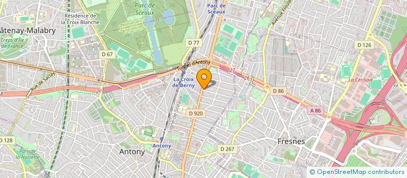 localisation de l'entreprise ATHIS N7 à ANTONY