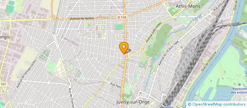 localisation de l'entreprise ATHIS SOINS INFIRMIERS à ATHIS-MONS