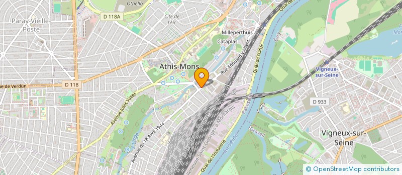 localisation de l'entreprise ATHIS VTC à ATHIS-MONS