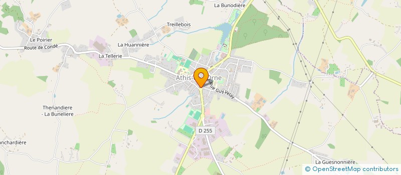 localisation de l'entreprise ATHISCOM à ATHIS-VAL DE ROUVRE