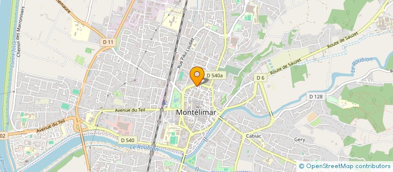 localisation de l'entreprise ATHLAN CELINE à MONTELIMAR