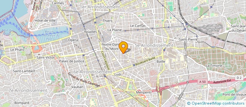 localisation de l'entreprise ATHLANI à MARSEILLE