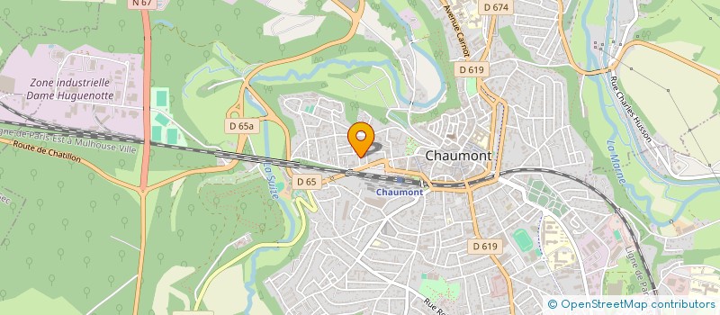 localisation de l'entreprise ATHLE 52 à CHAUMONT