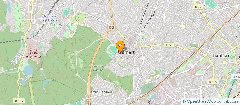 localisation de l'entreprise ATHLE 92 à CLAMART