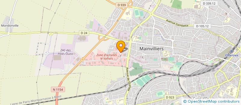 localisation de l'entreprise ATHLE CHARTRES LUCE ASPTT MAINVILLIERS à MAINVILLIERS
