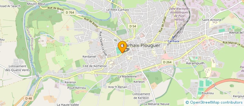 localisation de l'entreprise ATHLE LOISIRS CARHAIX PLOUGUER ALCP à CARHAIX-PLOUGUER