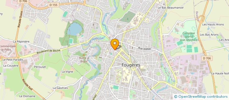 localisation de l'entreprise ATHLE PAYS DE FOUGERES  FOUGERES