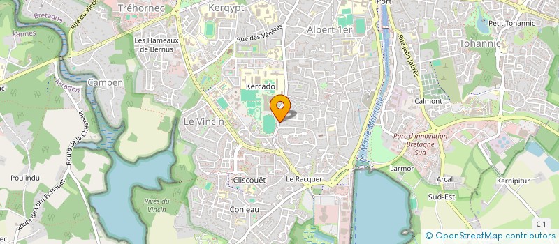 localisation de l'entreprise ATHLE-PAYS DE VANNES à VANNES