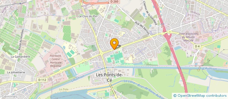 localisation de l'entreprise ATHLE PONTS DE CE  LES PONTS-DE-CE