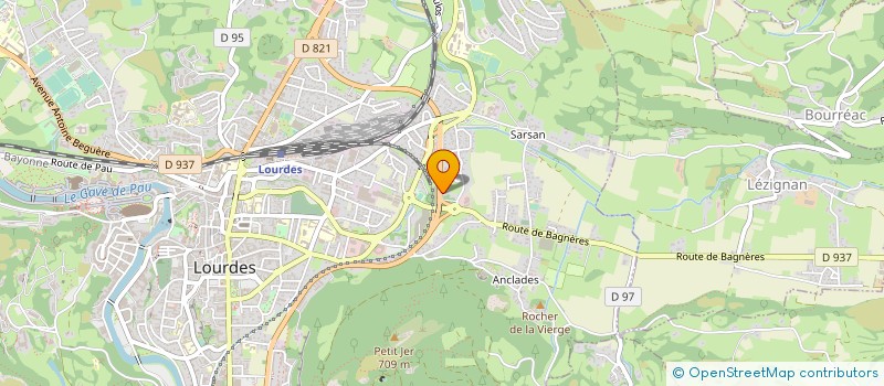 localisation de l'entreprise ATHLE65 LOURDES PAYS DES GAVES  LOURDES