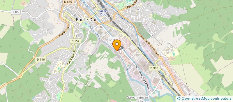 localisation de l'entreprise ATHLEE 55 à BAR-LE-DUC