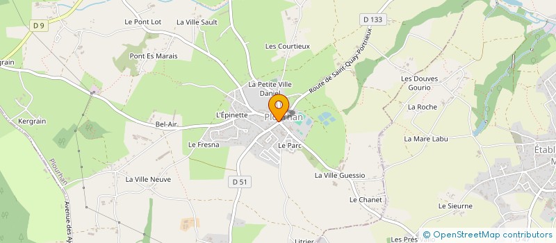 localisation de l'entreprise ATHLEN à PLOURHAN