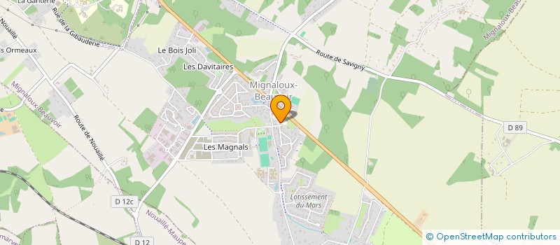 localisation de l'entreprise ATHLETI-K COACHING  MIGNALOUX-BEAUVOIR