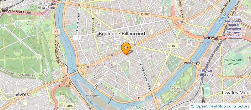 localisation de l'entreprise ATHLETIC CLUB BOULOGNE BILLANCOURT à BOULOGNE-BILLANCOURT