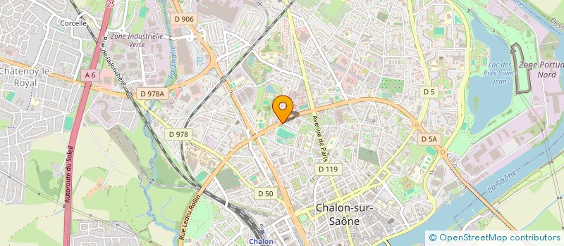 localisation de l'entreprise ATHLETIC-CLUB-CHALONNAIS à CHALON-SUR-SAONE