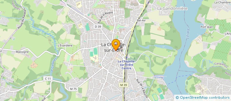 localisation de l'entreprise ATHLETIC CLUB CHAPELAIN FOOTBALL  LA CHAPELLE-SUR-ERDRE