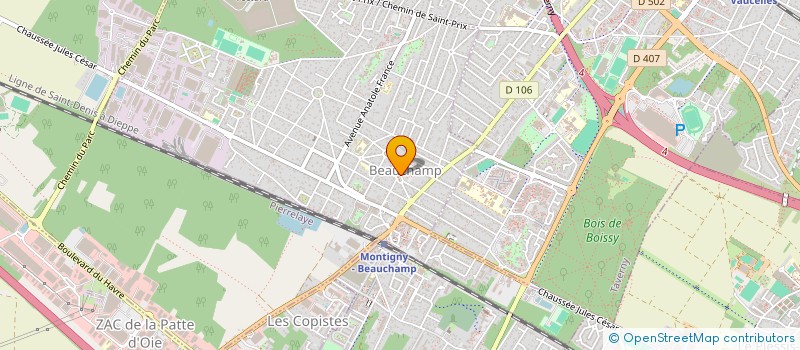 localisation de l'entreprise ATHLETIC CLUB DE BEAUCHAMP à BEAUCHAMP