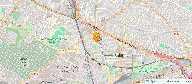 localisation de l'entreprise ATHLETIC CLUB DE BOBIGNY  BOBIGNY