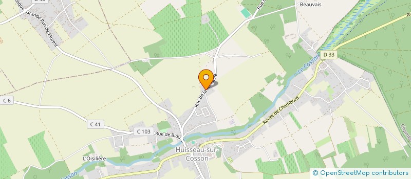 localisation de l'entreprise ATHLETIC CLUB DE CHAMBORD  HUISSEAU-SUR-COSSON