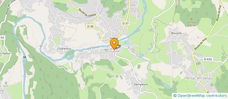 localisation de l'entreprise ATHLETIC CLUB DE COUBON  COUBON