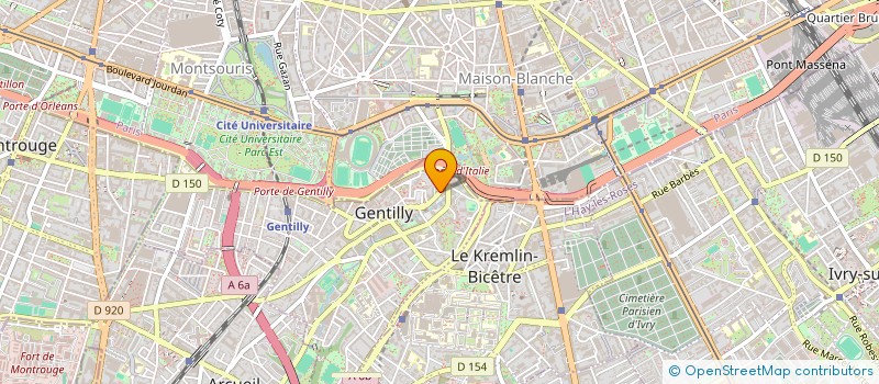 localisation de l'entreprise ATHLETIC CLUB DE GENTILLY à GENTILLY