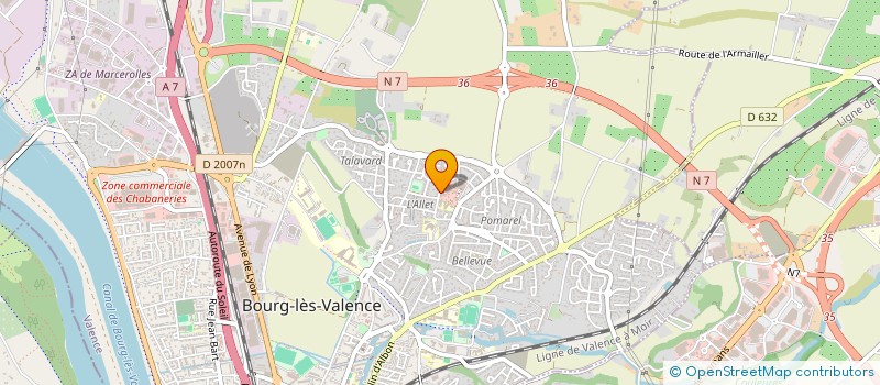 localisation de l'entreprise ATHLETIC CLUB DE L'ALLET à BOURG-LES-VALENCE