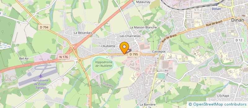 localisation de l'entreprise ATHLETIC CLUB DE LA RANCE DINAN à QUEVERT