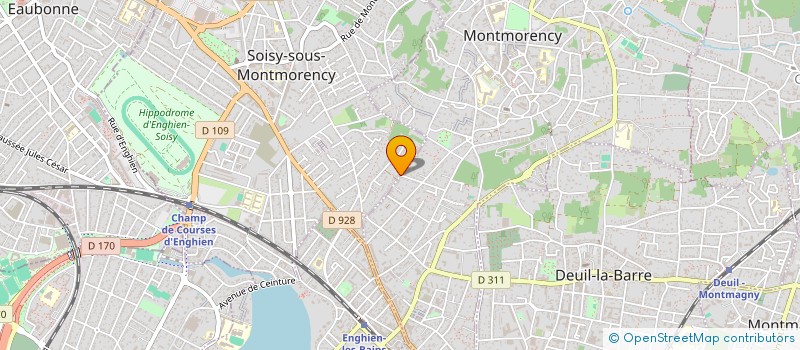 localisation de l'entreprise ATHLETIC CLUB DE SOISY ANDILLY MARGENCY ACSAM SECTION JUDO  SOISY SS MONTMORENCY