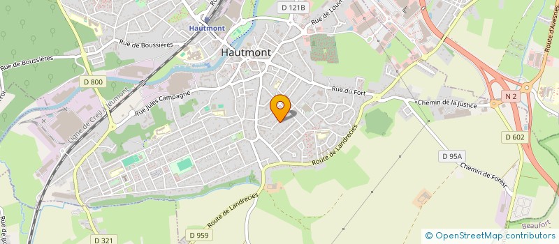 localisation de l'entreprise ATHLETIC CLUB DES HAUTS MONTS  HAUTMONT