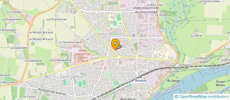 localisation de l'entreprise ATHLETIC CLUB DU PAYS D'ANCENIS  ANCENIS-SAINT-GEREON