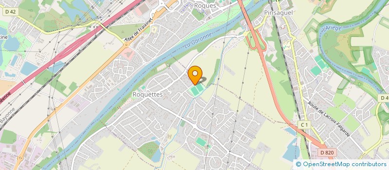 localisation de l'entreprise ATHLETIC CLUB GARONA à ROQUETTES