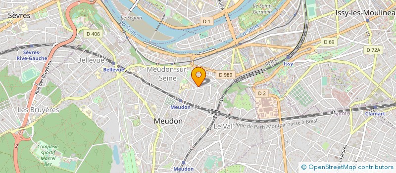 localisation de l'entreprise ATHLETIC CLUB INTER DIMENSIONNEL à MEUDON
