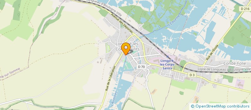 localisation de l'entreprise ATHLETIC CLUB LONGPRE LES CORPS SAINTS  LONGPRE-LES-CORPS-SAINTS