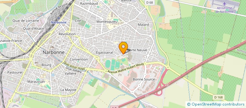 localisation de l'entreprise ATHLETIC CLUB NARBONNE MEDITERRANEE  NARBONNE