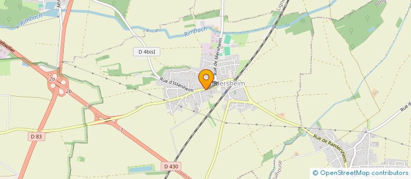 localisation de l'entreprise ATHLETIC CLUB RAEDERSHEIM  RAEDERSHEIM