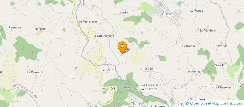 localisation de l'entreprise ATHLETIC CLUB RANDO TRAIL TREKKING  COISE