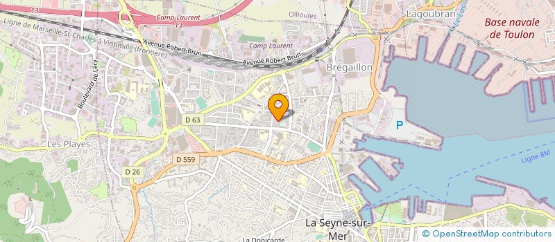 localisation de l'entreprise ATHLETIC CLUB SEYNOIS à LA SEYNE-SUR-MER
