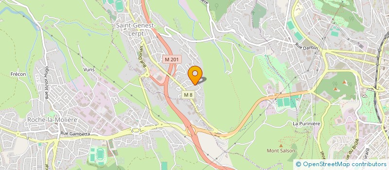 localisation de l'entreprise ATHLETIC CLUB ST GENEST LERPT à SAINT-GENEST-LERPT