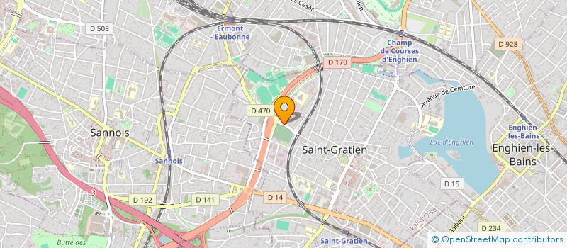 localisation de l'entreprise ATHLETIC CLUB ST GRATIEN SANNOIS  SAINT-GRATIEN