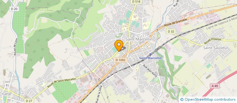 localisation de l'entreprise ATHLETIC CLUB ST MARCELLIN  SAINT-MARCELLIN