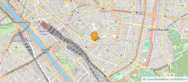 localisation de l'entreprise ATHLETIC COEUR DE FOND  PARIS