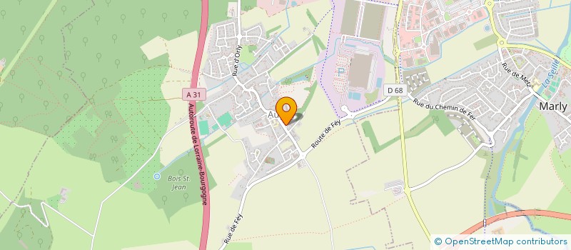 localisation de l'entreprise ATHLETIC CUVRY AUGNY  AUGNY