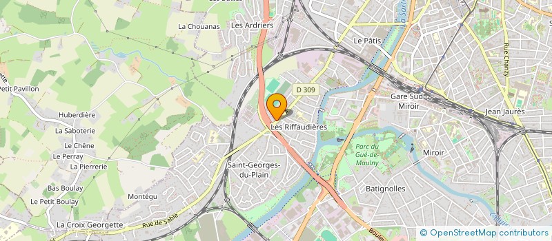 localisation de l'entreprise ATHLETIC EDGE  MEZERAY