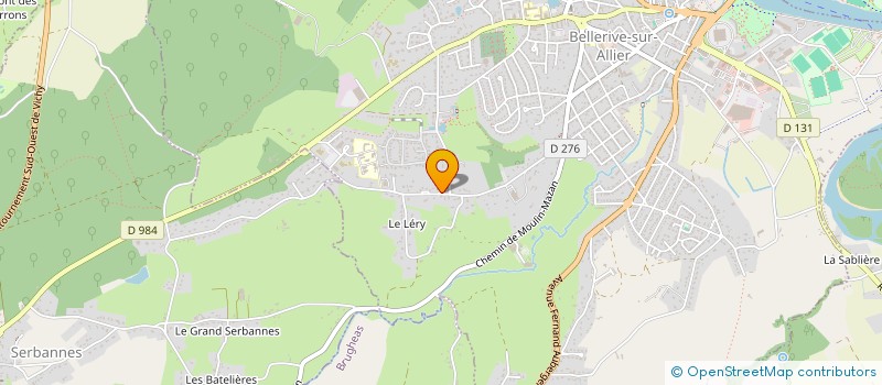 localisation de l'entreprise ATHLETIC FORM à BELLERIVE-SUR-ALLIER