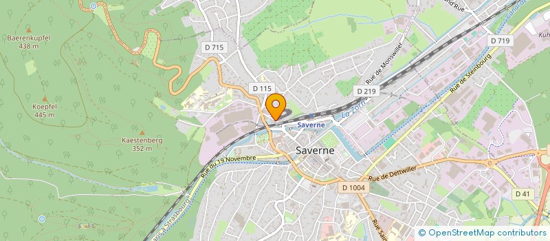 localisation de l'entreprise ATHLETIC GYM à SAVERNE